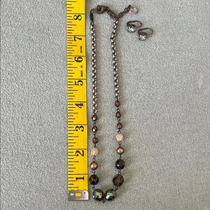 Sabika Beaded Necklace and Earring Set